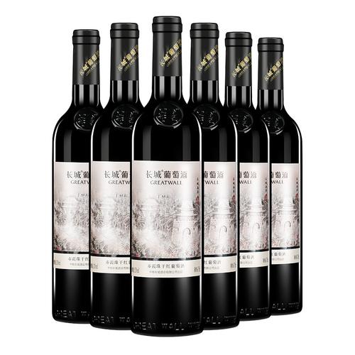 中粮长城画廊3叁赤霞珠干红葡萄酒750ml6瓶国产红酒整箱视频