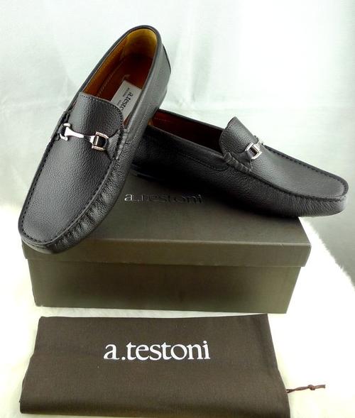 美国专柜正品 a.testoni 意大利产铁狮东尼豆豆鞋【junono现货】