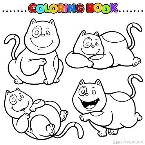 各种动物简笔画陆地