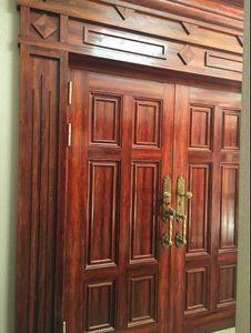 橡木进户大门