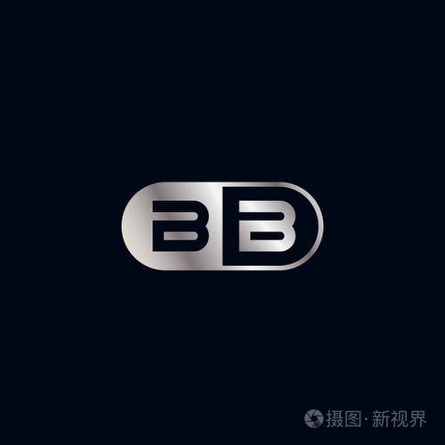 初始字母bb徽标模板设计