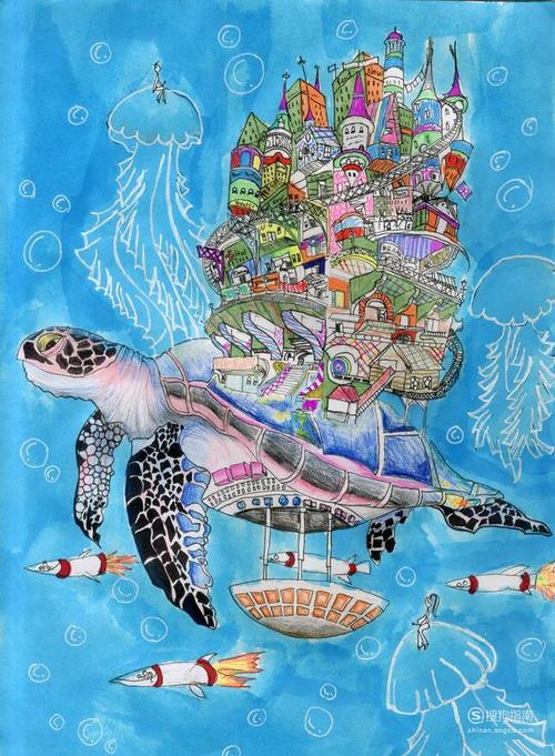 未来世界的儿童画怎么画?