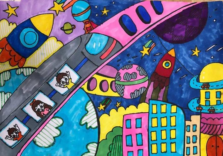 【童话故事】小小画笔蕴藏未来科技世界——建邺实验小学参加建邺区"