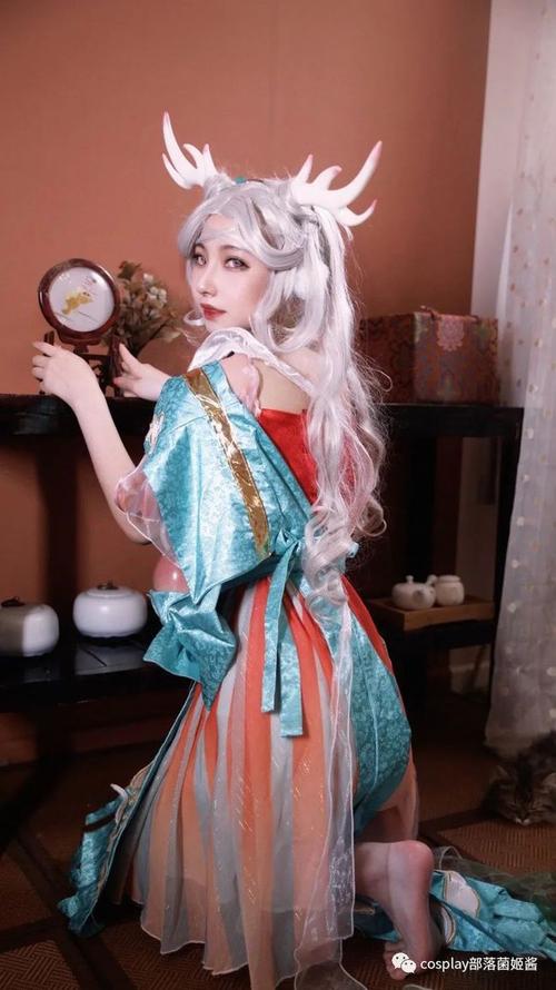 cos王者荣耀瑶遇见神鹿cos正片白鸟与龙