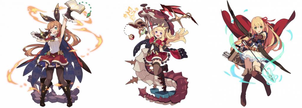 左起库拉丽丝,卡莉奥斯特萝,亚里沙