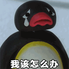 卡通企鹅流眼泪我该怎么办gif动图_动态图_表情包下载_soogif