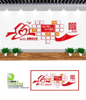 社区志愿者之家照片墙设计