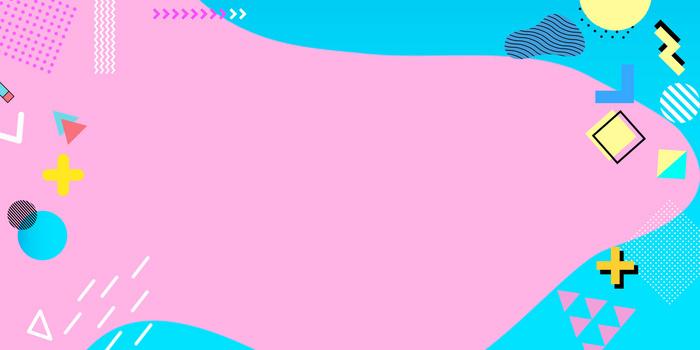 卡通简约孟菲斯几何选择框创意背景