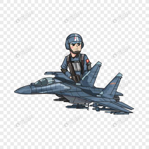 军用飞机与军人