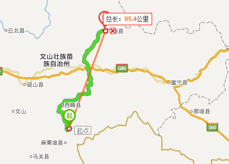 云南西畴县柏林乡离云南广南火车站有多少公里