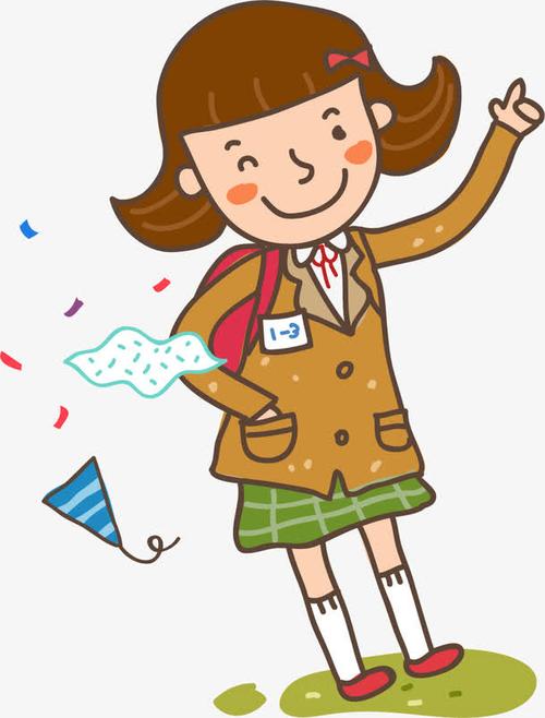 关键词 : 卡通,学生,女孩,人物,上学,矢量