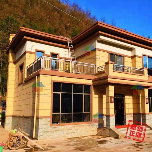 202新农村新款二层小别墅自建房屋大气乡村盖小洋楼施工图纸.