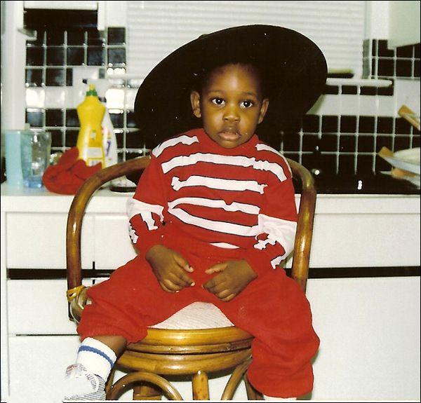 迈克尔-乔丹的童年照