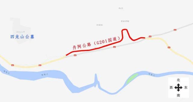 二,封闭范围:丹阿公路k1668 400至1669段(g201国道k307 100至k308 100