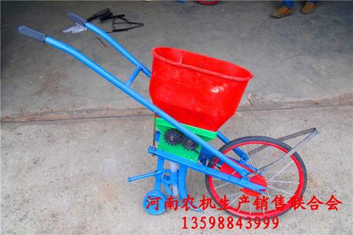 播种机四仓链条式手推式人力点播耧楼追肥施肥机玉米花生谷物杂粮播种