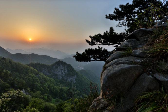 青松岭上观日出