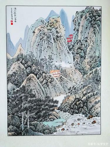 溪山无尽入画图 80cm*60cm