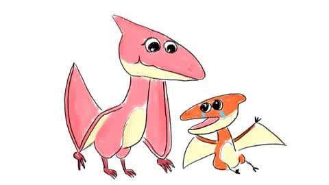 宝宝巴士翼龙简笔画