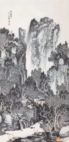 画家张树立山水画欣赏,气厚乃苍,神和乃润