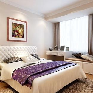 现代简约三居室卧室吊顶装修效果图大全