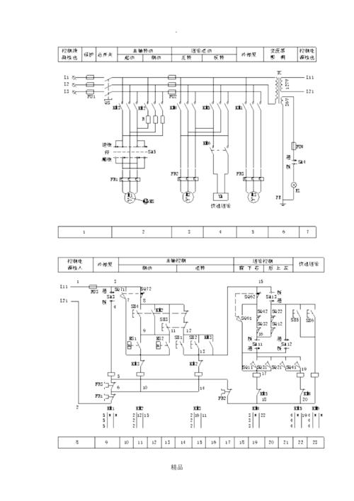 x62w万能铣床电气控制原理图及过程