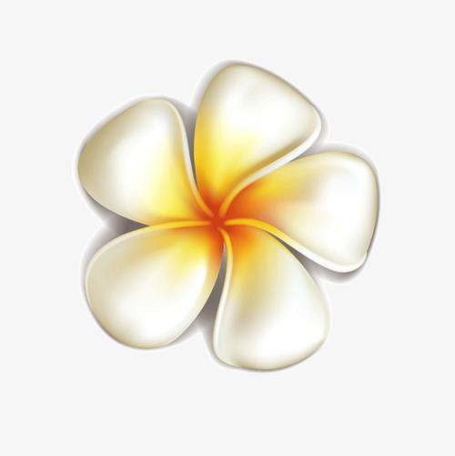 黄色白色渐变旋转花朵