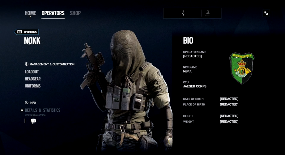 彩虹六号围攻幻镜行动warden和nokk的详细履历资料