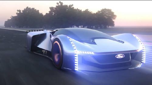 赛车游戏里往往会有很多造型和数据都很夸张的科幻