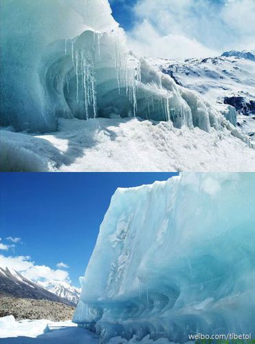 【来古冰川】#西藏景点#秋天是最有机会见到冰川的季节,而且一路上秋