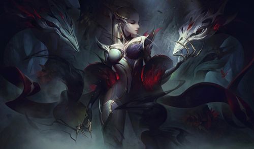 传说级新皮肤 魔女-伊芙琳手稿图:黑夜 就是我的面纱