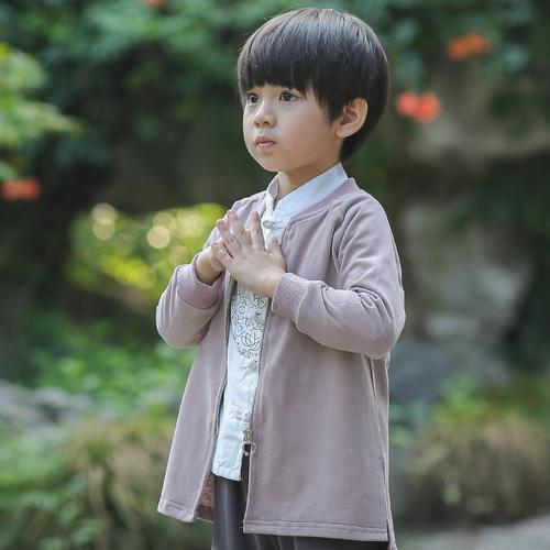 10岁小孩古装儿童汉服男童中国风唐装宝宝中式民族服装小孩春秋改良