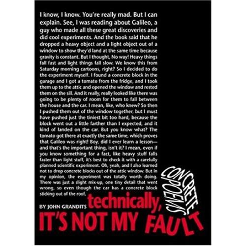 concretepoem,precastconcrete technically, it"s not my fault: concrete poems