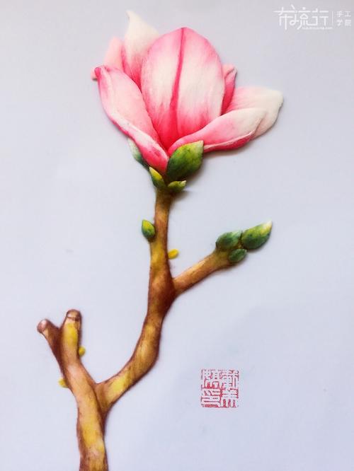 9-2:彩铅画-玉兰花4