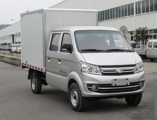 长安跨越 款 跨越王 88马力 汽油 厢式 双排 载货车 sc5031xxyfas51