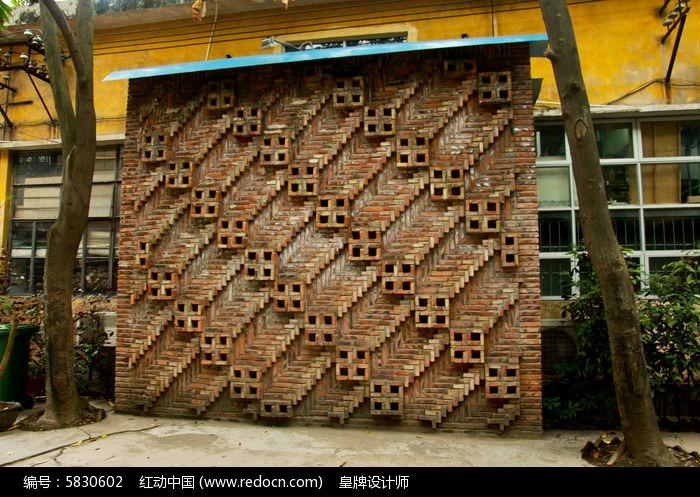艺术砖墙高清图片下载_红动中国