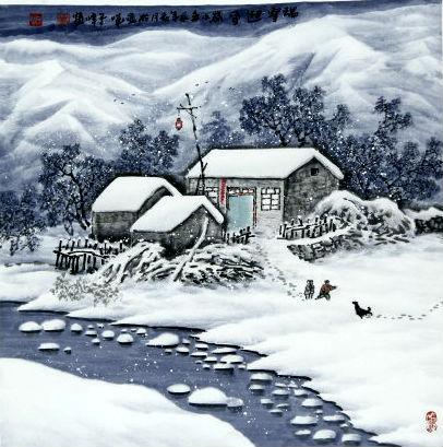 冰雪山水画家刘丁瑞