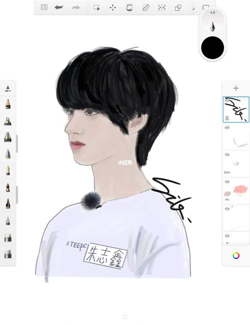 朱志鑫l板绘_板绘_朱志鑫_兴趣爱好_绘画