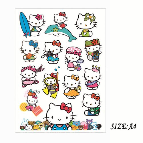 hellokitty卡通kt贴纸笔记本摩托车防水水杯日本动漫