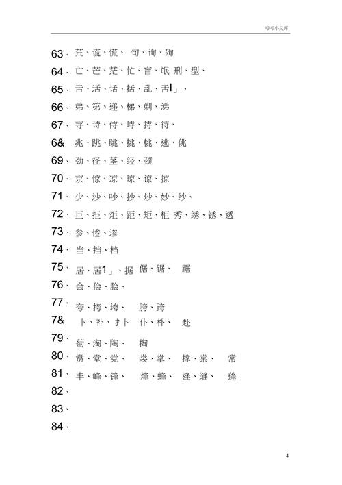 相似相近字汇总