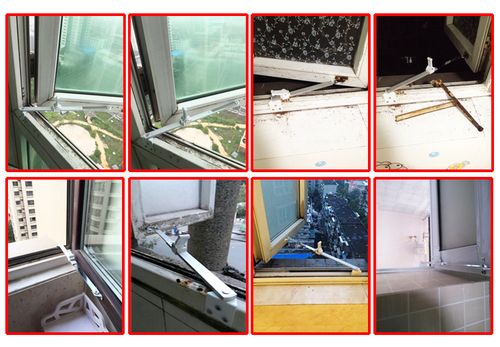 铝合金门窗风撑塑钢窗户限位器角度可调开窗防风杆安全扣滑撑内外