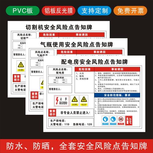 告知风险安全锅炉房标识标志牌警示消防储气罐喷漆