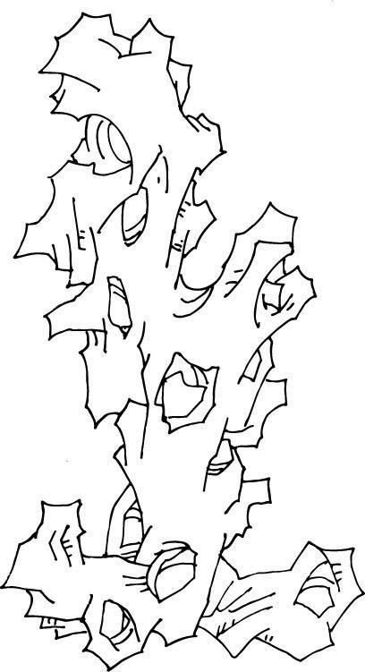 石头拼图简笔画