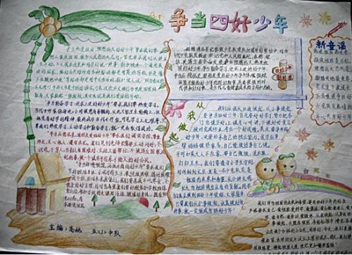 关于参观军校的手抄报