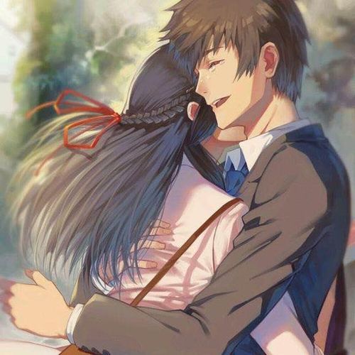 情侣头像互相拥抱的情侣头像