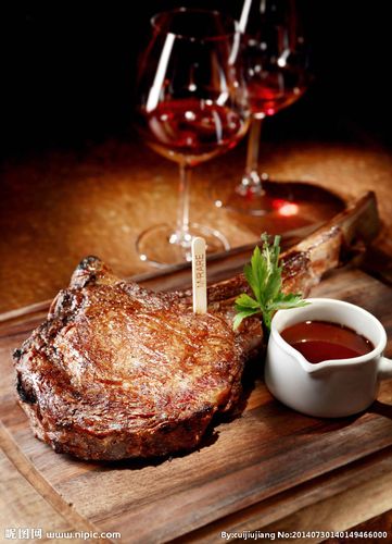 带骨牛排图片