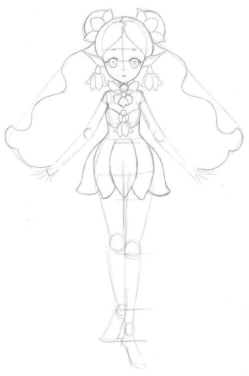 零基础绘画教程 | 雪滴花精灵王雪玲