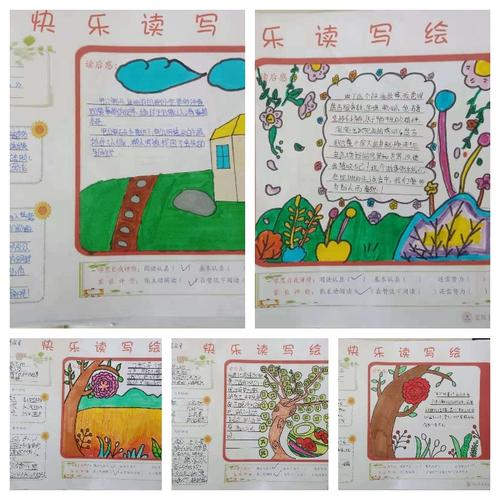 快乐阅读,幸福成长——城关镇中街学校四年级"快乐读写绘"活动