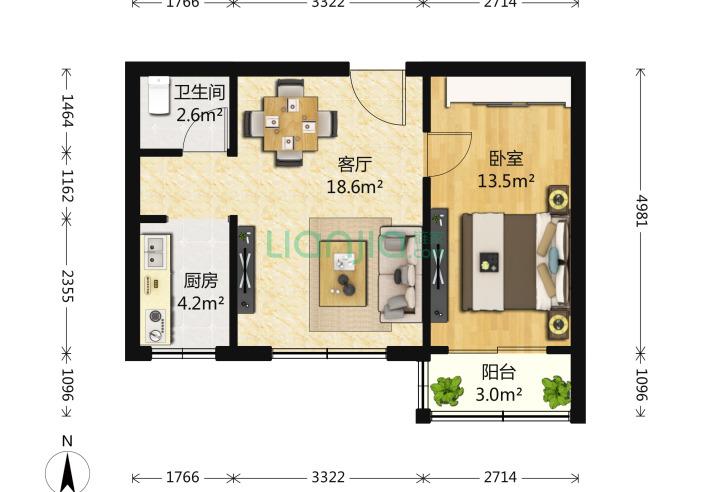 颐和家园装修效果图-户型图
