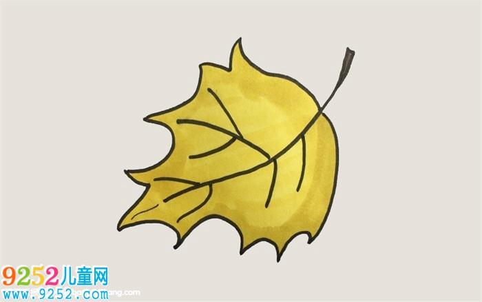 落叶怎么画树叶简笔画