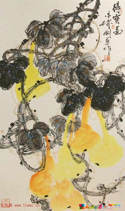 王国华中国画写意花鸟作品欣赏